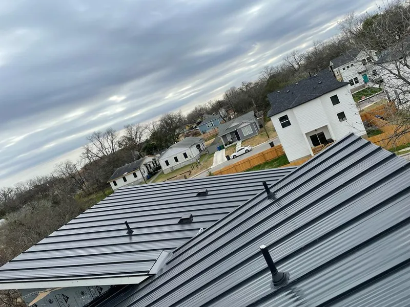 Standing seam metal roof panels with vents for Skylight Repair in East Lake-Orient Park